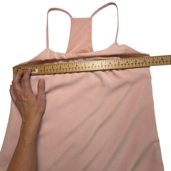 Cynthia Steffe Pastel Pink Dress Racer Back Side Zipper Size 4 - Picture 5 of 16